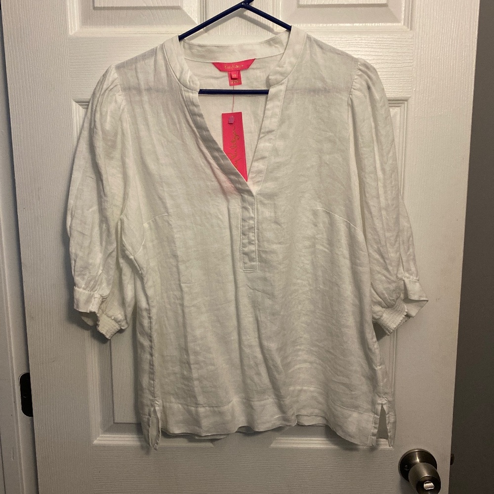 Mia Leigh linen elbow sleeve